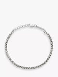 BARTLETT LONDON Spiga chain bracelet silver tone, UK version