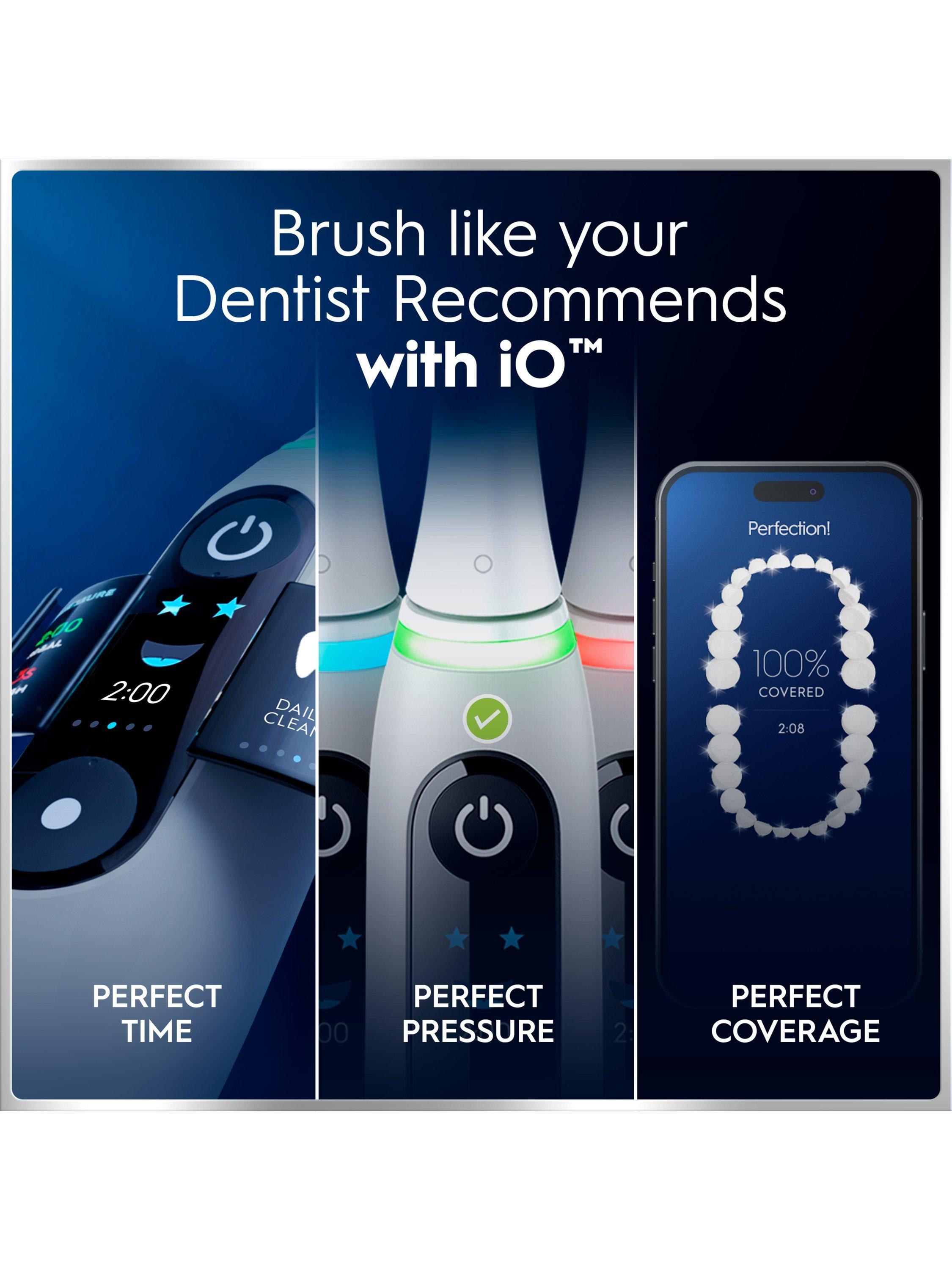 Oral-B iO6 elektrische Zahnbürste mit KI-Drucksensor, UK-Version
