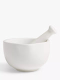 John Lewis ANYDAY Mini Fine China Pestle and Mortar, Off White