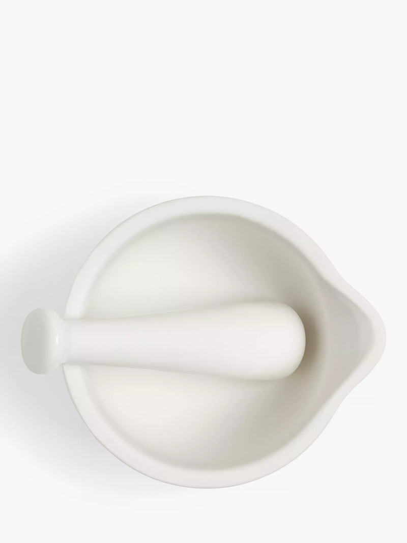 John Lewis mini fine china pestle mortar, imported from the UK