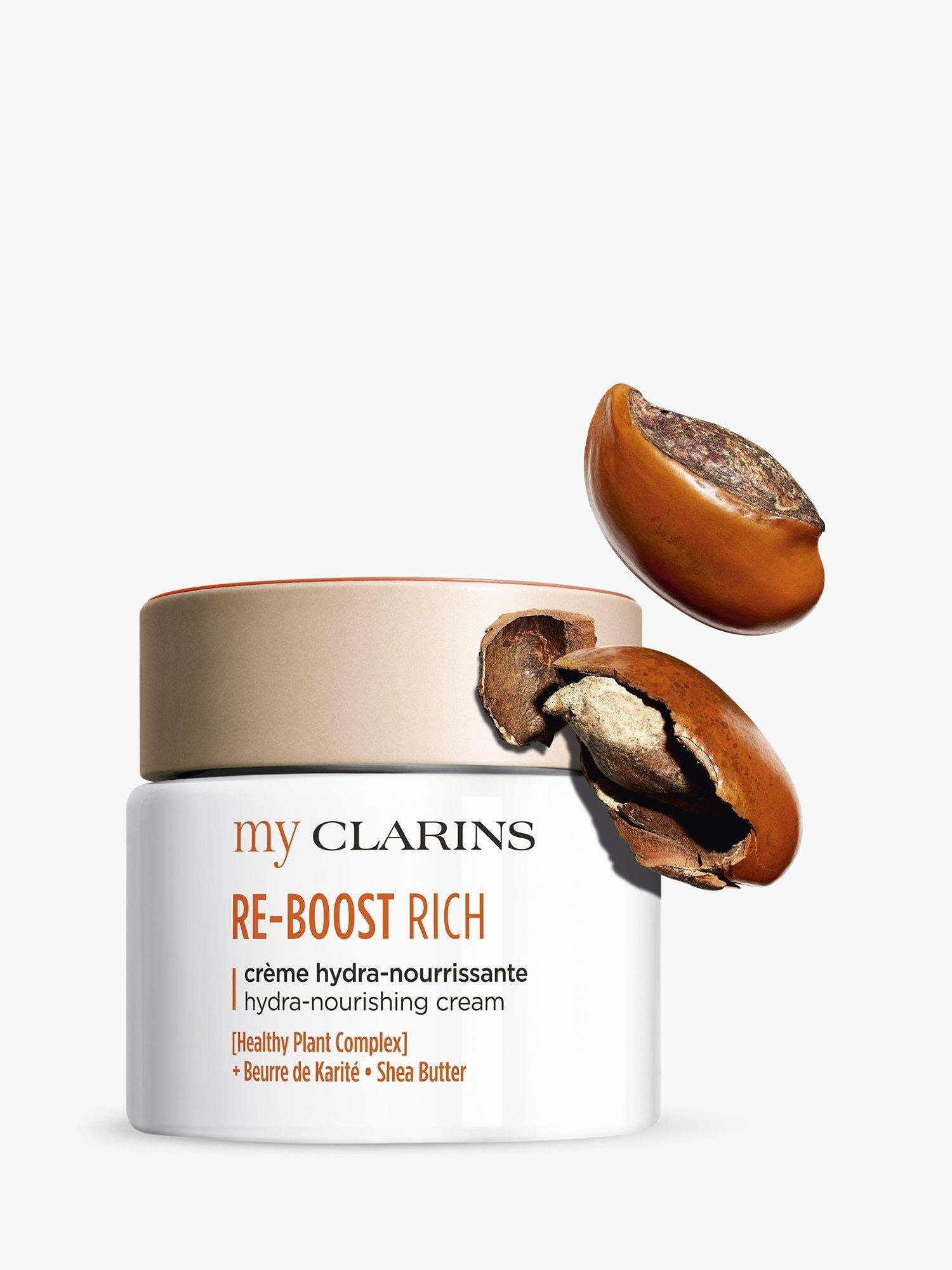 Clarins RE-BOOST reichhaltige hydra-nährende Gesichtscreme 50ml, UK-Version