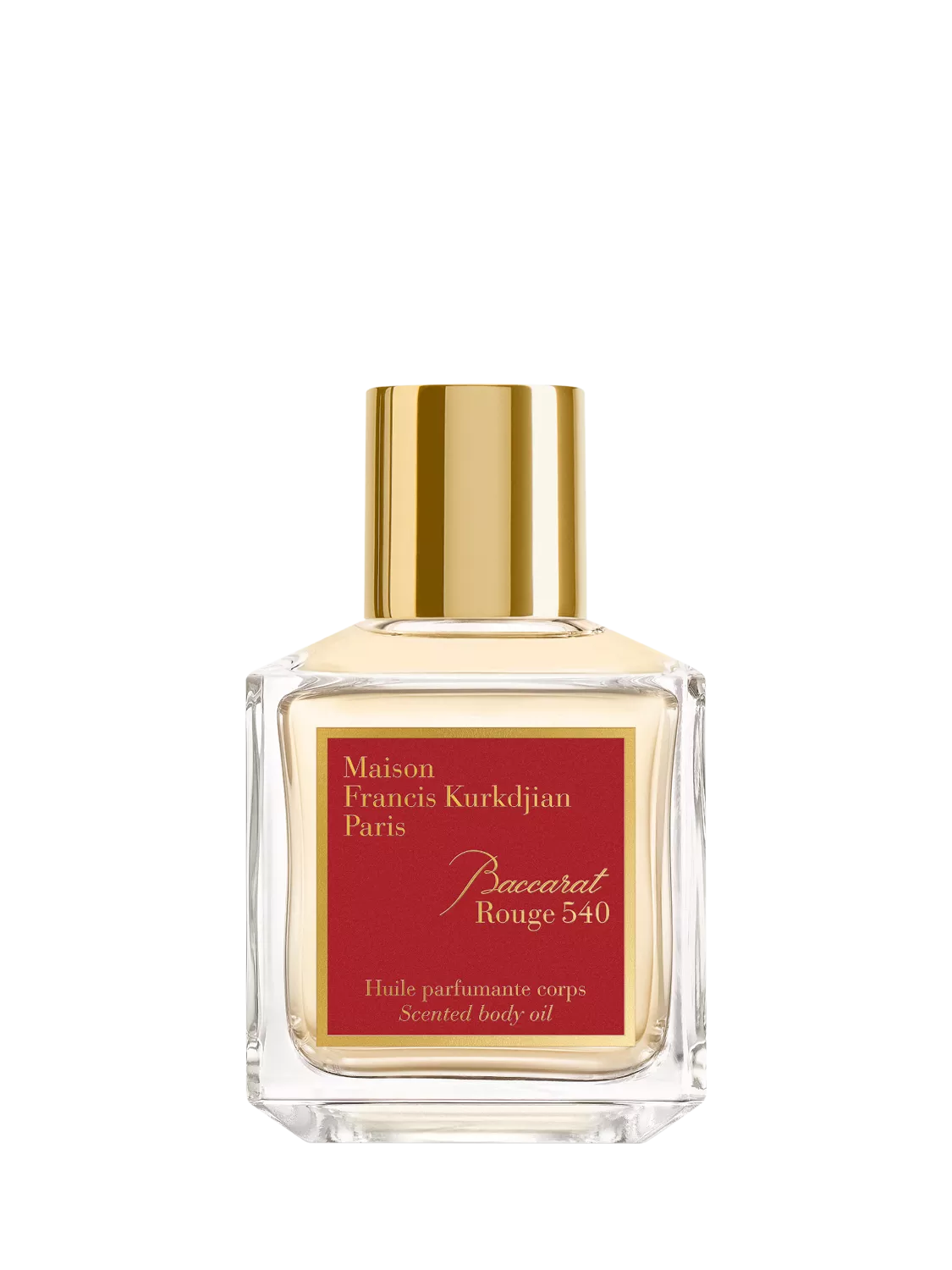Maison Francis Kurkdjian Baccarat Rouge 540 scented body oil 70ml, imported from the UK