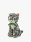 Julia Donaldson cat soft toy with green scarf, UK version
