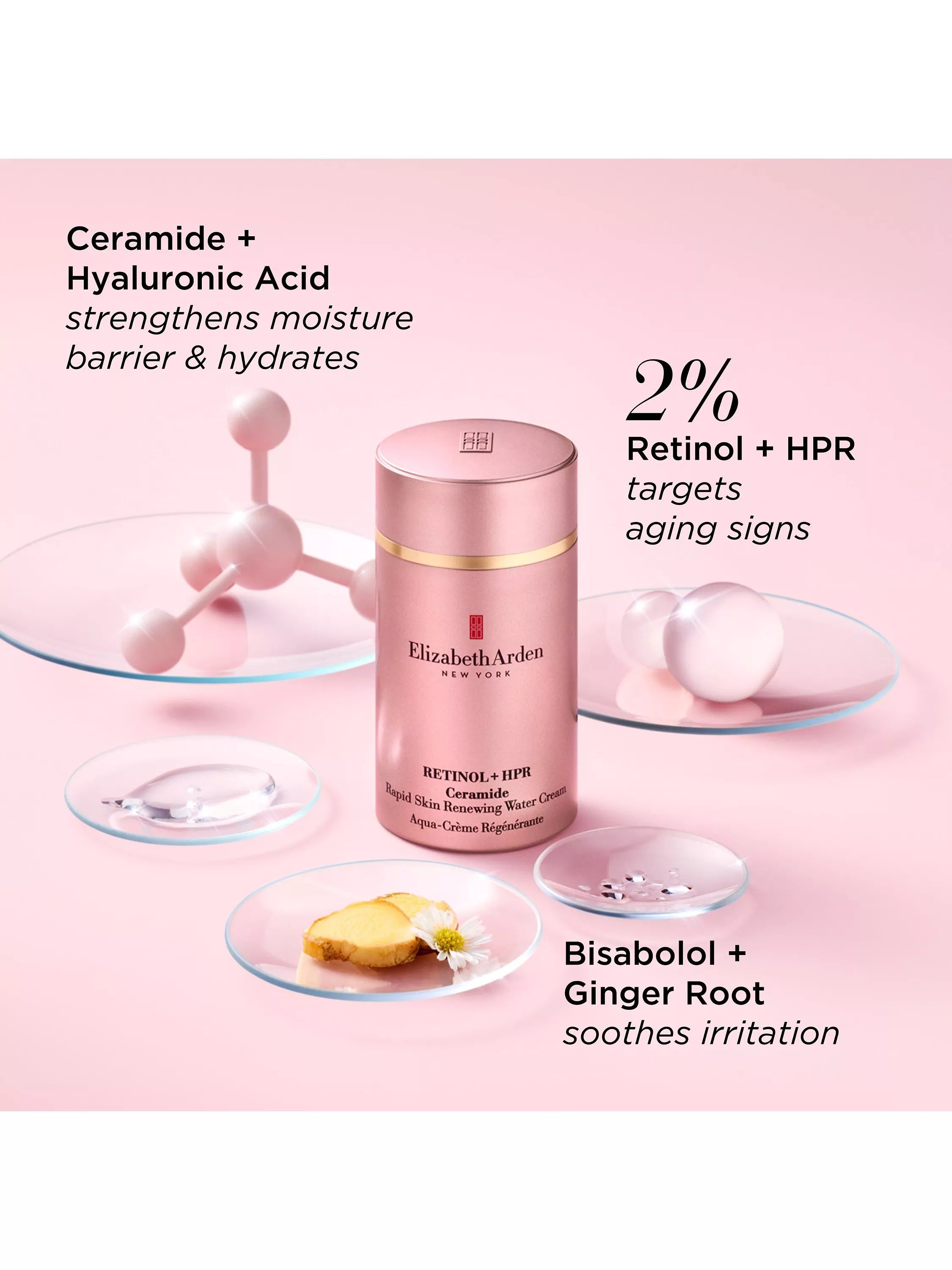 Elizabeth Arden retinol water cream 50ml, imported from the UK
