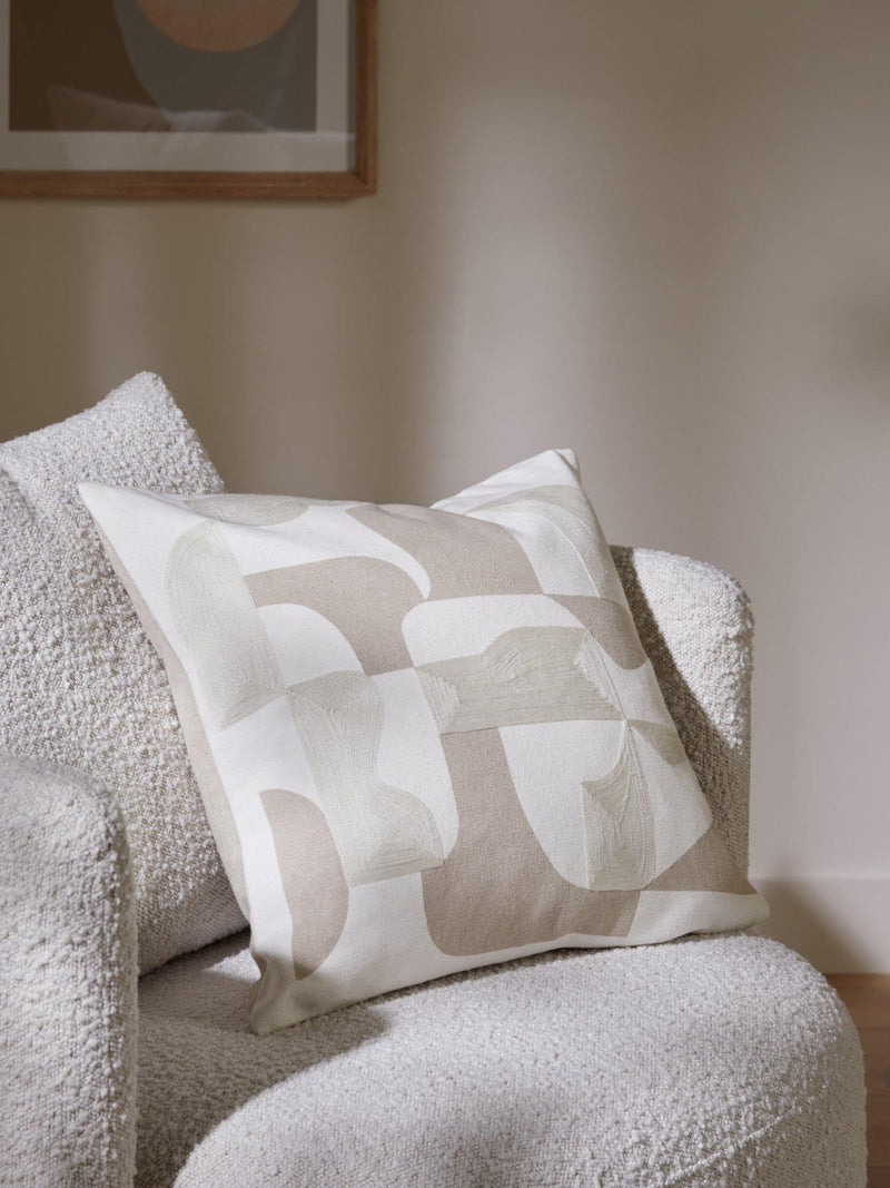 John Lewis woven geo cushion imported from the UK
