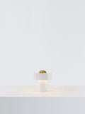 Tom Dixon stone marble table lamp with USB charging, UK version