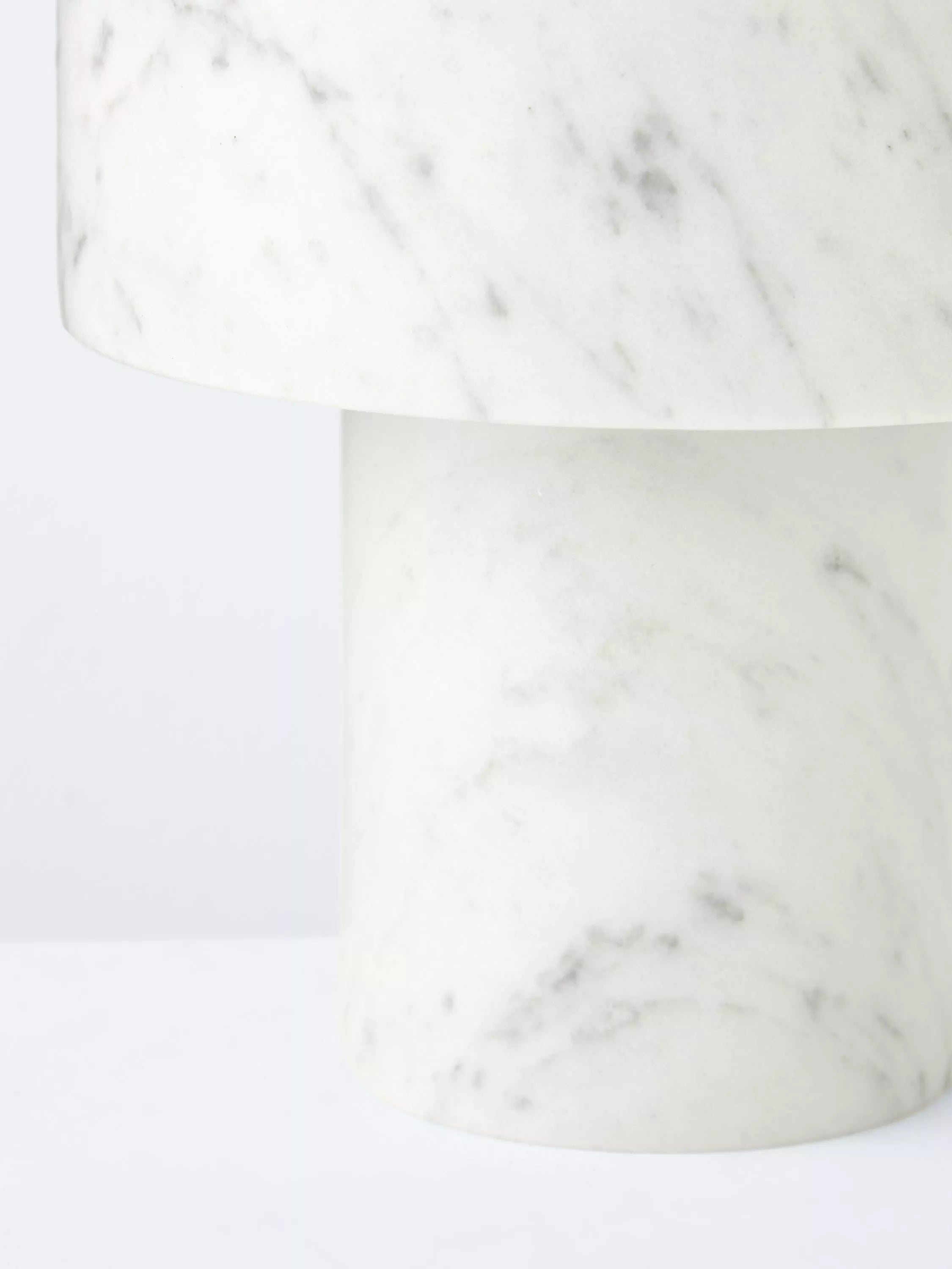 Tom Dixon stone marble table lamp with USB charging, UK version