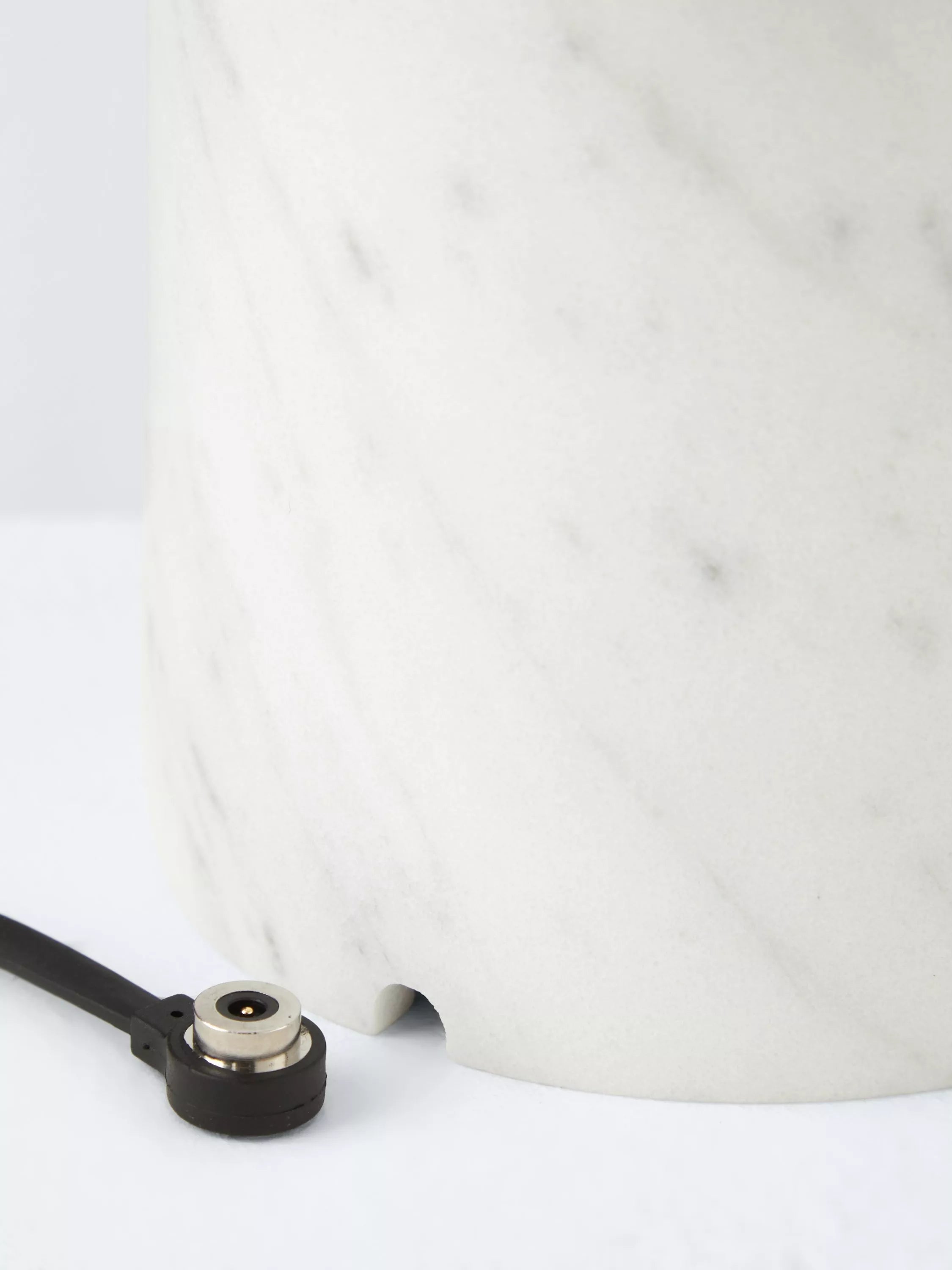Tom Dixon stone marble table lamp with USB charging, UK version