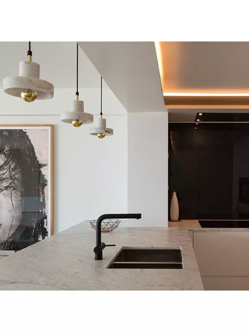 Tom Dixon Stone marble pendant ceiling light 14x18x18cm - British product