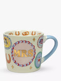 Eleanor Bowmer 'Mrs' New Bone China Mug, 300ml, Multi