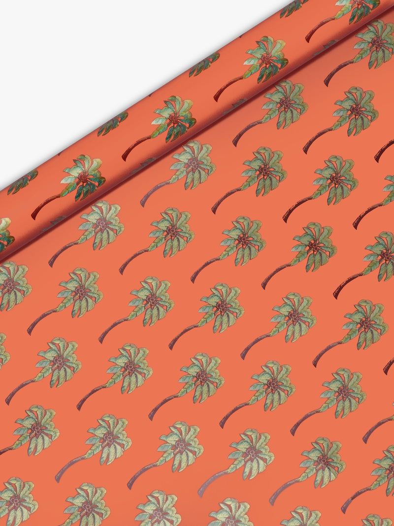Metallic Palms Printed Wrapping Paper 3 Meters