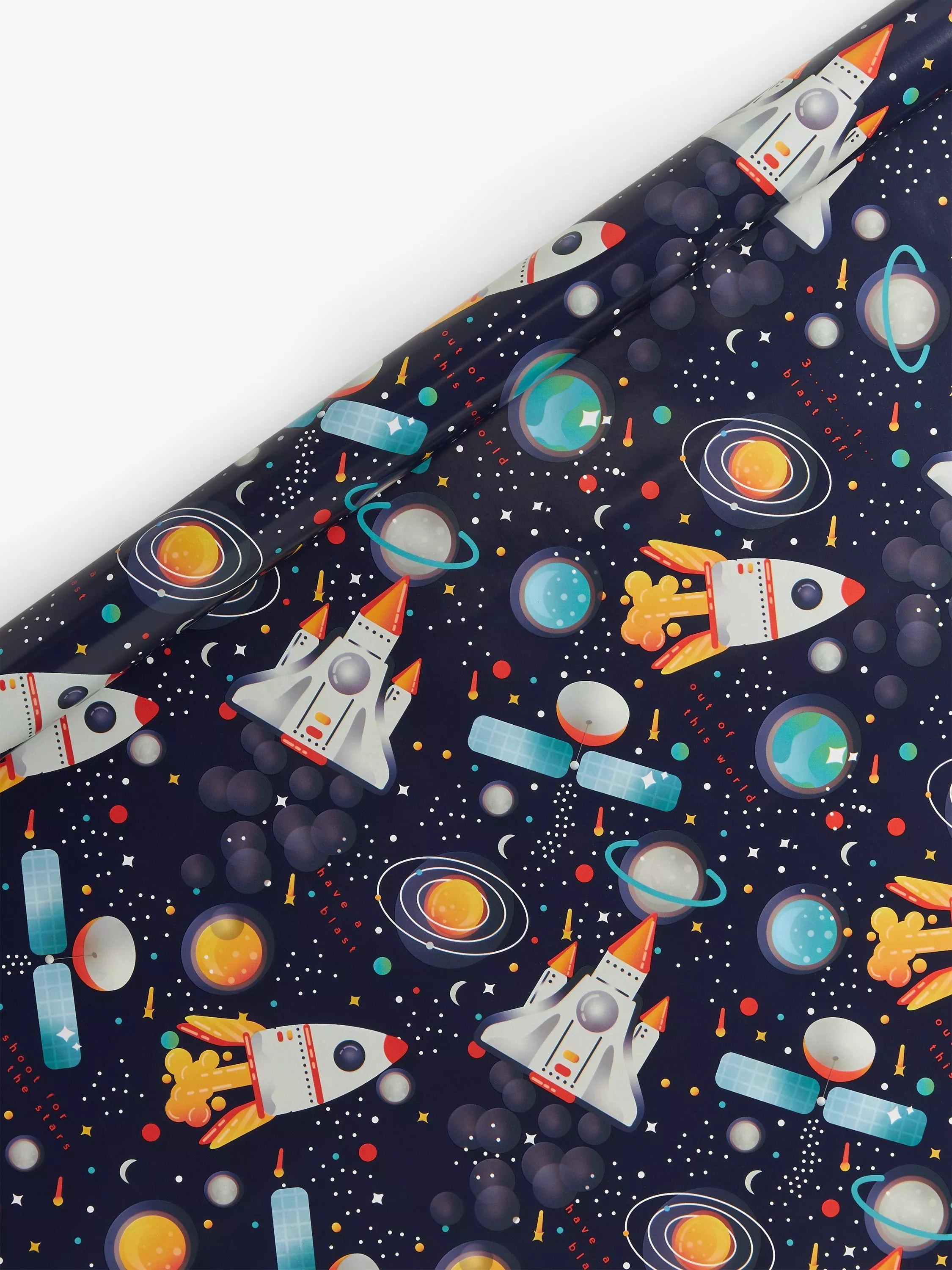 John Lewis space wrapping paper 3m, UK version
