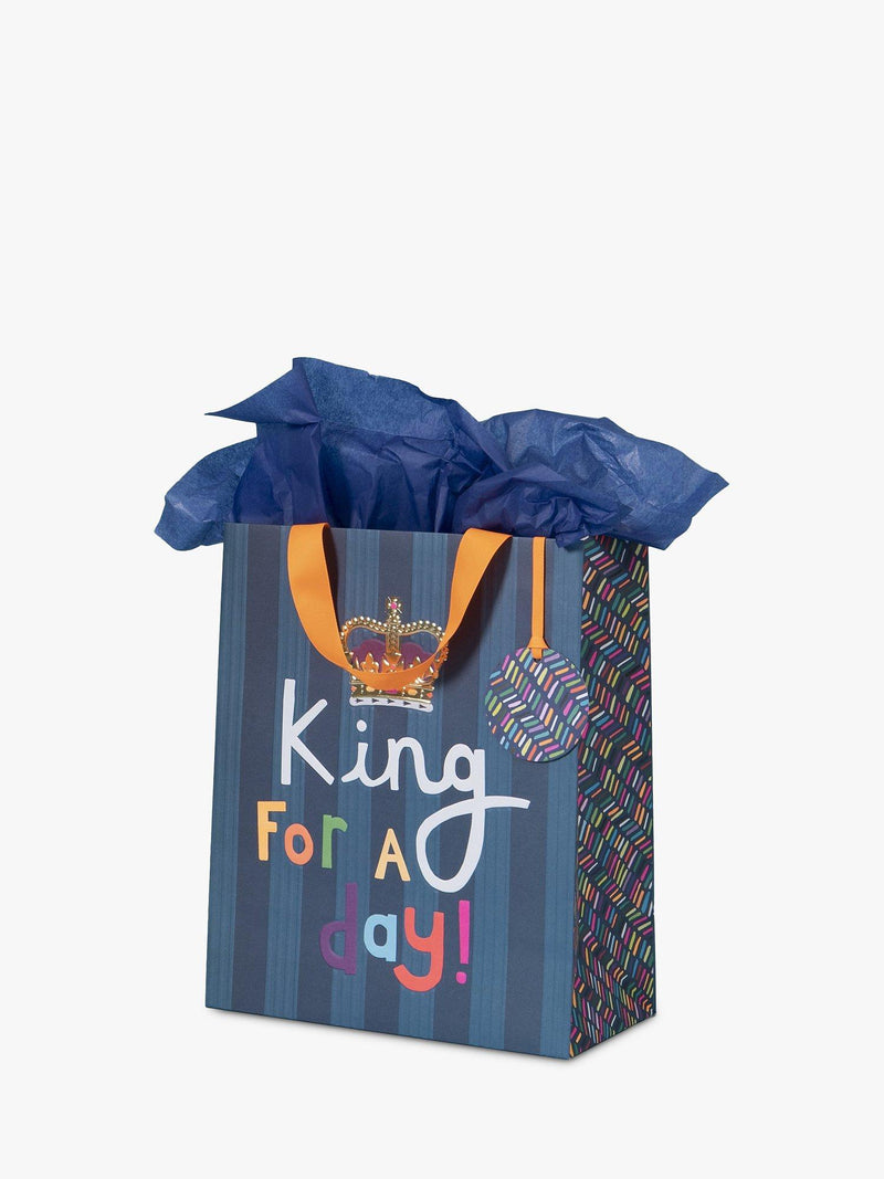 حقيبة هدايا Paper Salad King for a Day متوسطة، نسخة المملكة المتحدة