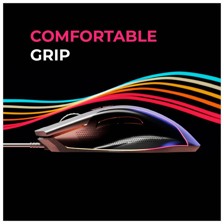 Power Gaming Recon wired gaming mouse RGB, imported from the UK