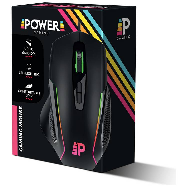 Power Gaming Recon wired gaming mouse RGB, imported from the UK