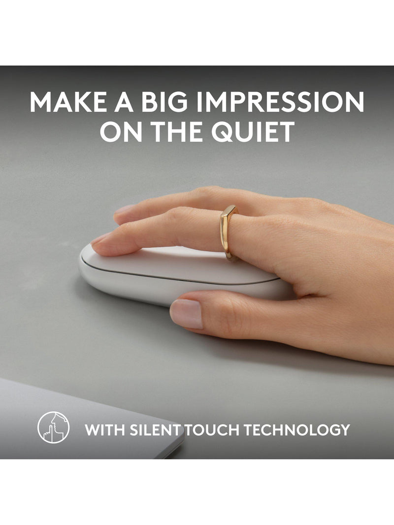 Souris sans fil Logitech Pebble Mouse 2 M350s - Produit britannique