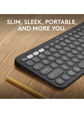 Logitech Pebble Keys 2 K380s kabellose Tastatur, UK-Version