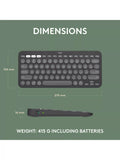 Logitech Pebble Keys 2 K380s wireless keyboard, UK version
