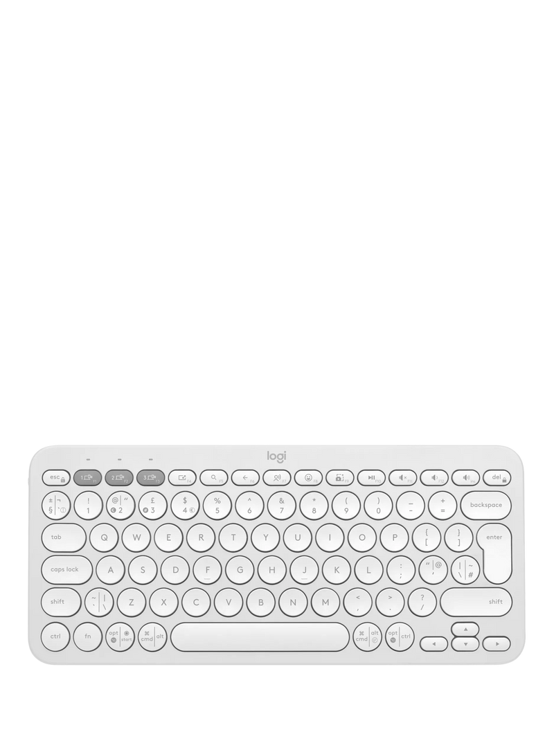 Logitech Pebble Keys 2 K380s Minimalist Keyboard, White
