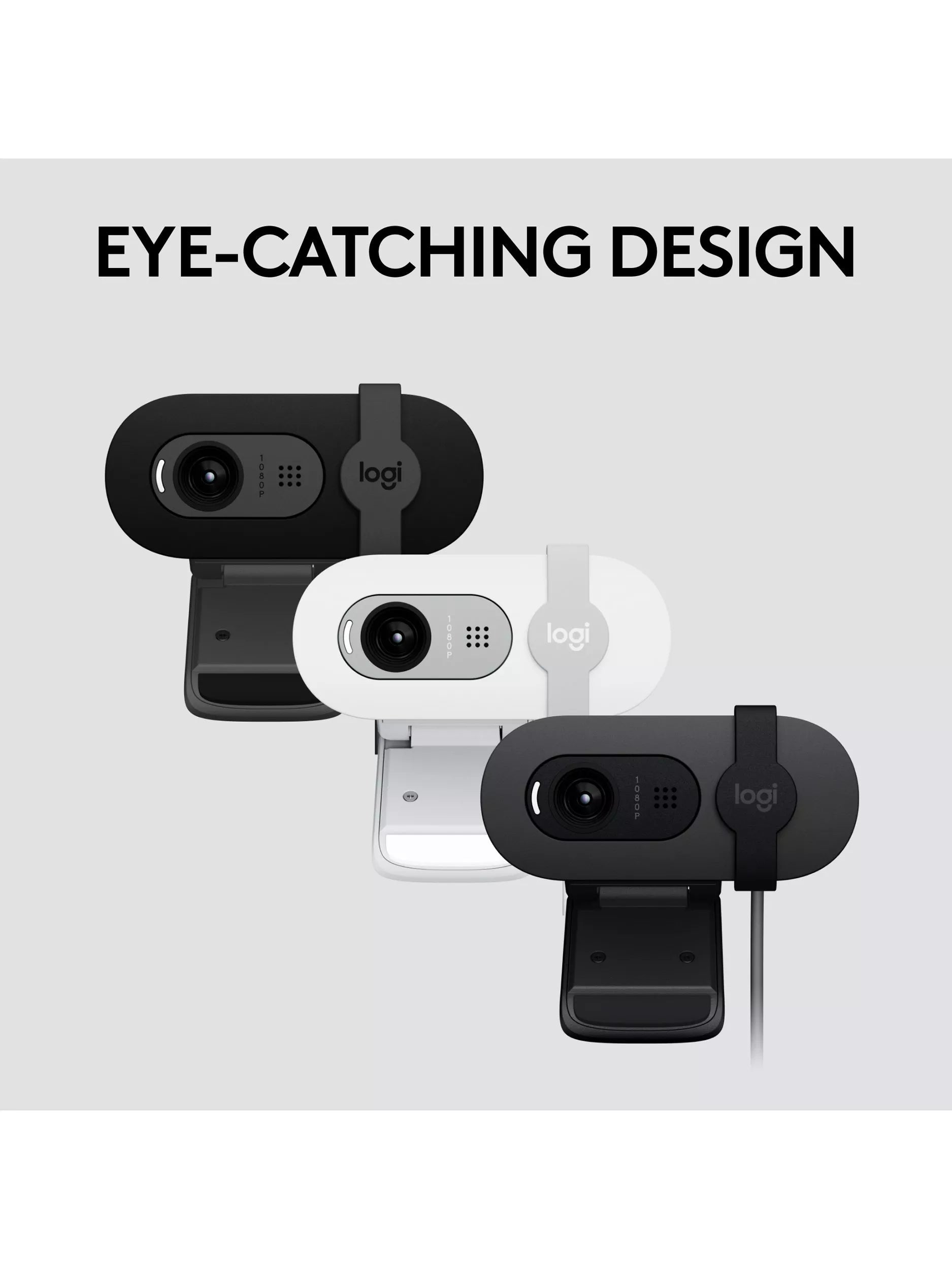 Logitech Brio 100 Full HD 1080p webcam (British brand)