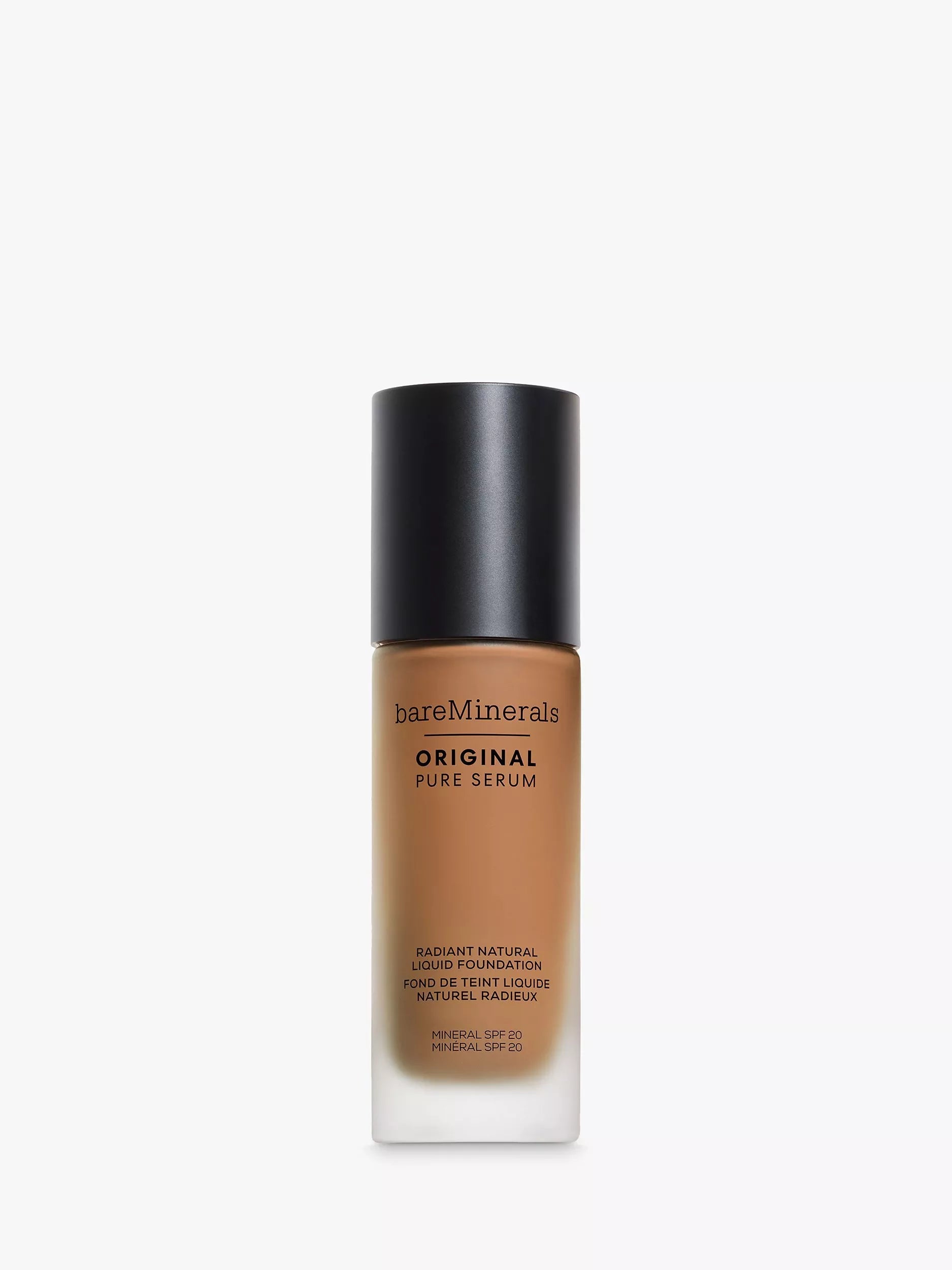 bareMinerals ORIGINAL Pure Serum Radiant Natural Liquid Foundation, Medium Deep Warm 4.5