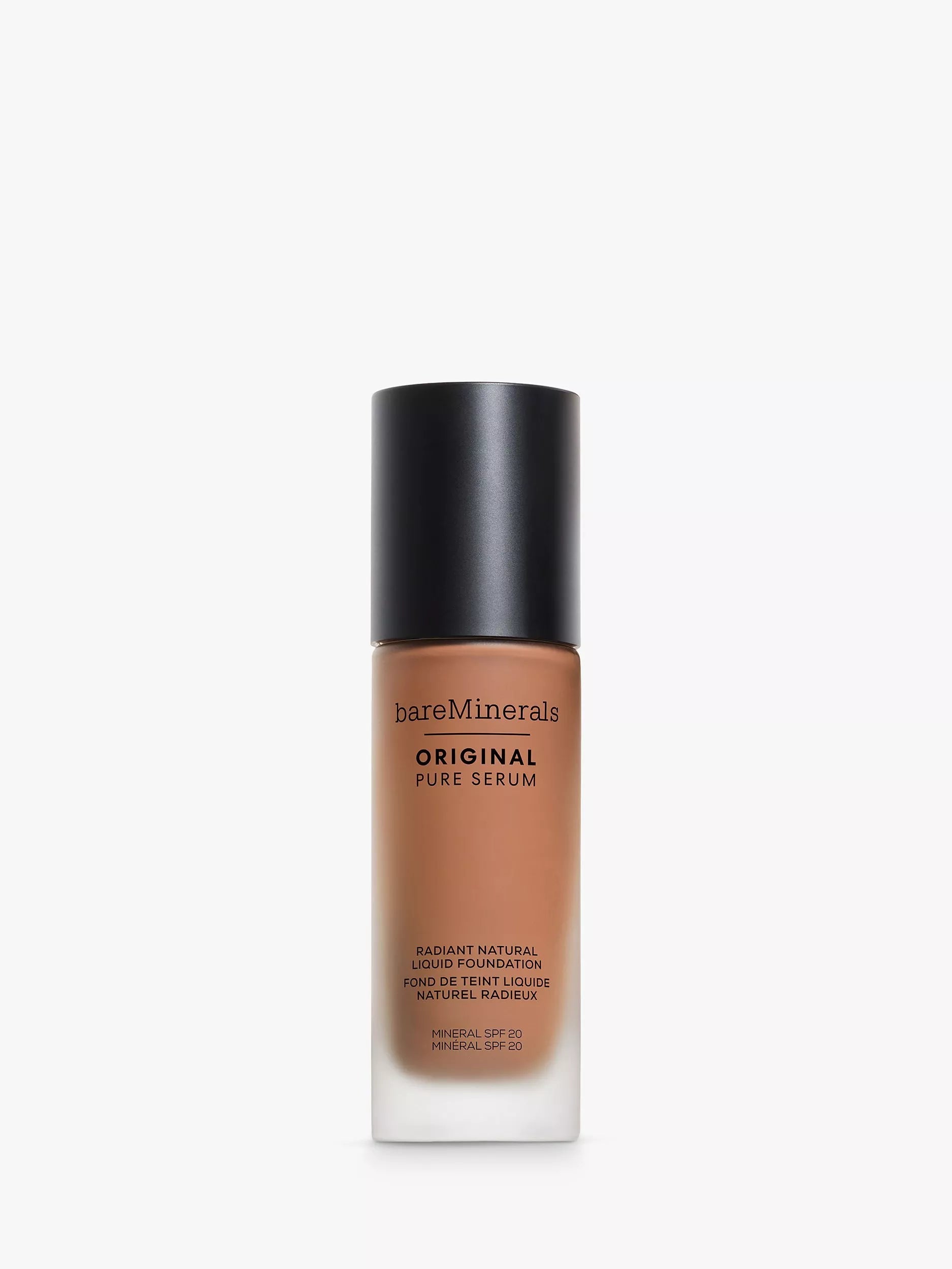 bareMinerals ORIGINAL Pure Serum Radiant Natural Liquid Foundation, Medium Deep Cool 4.5