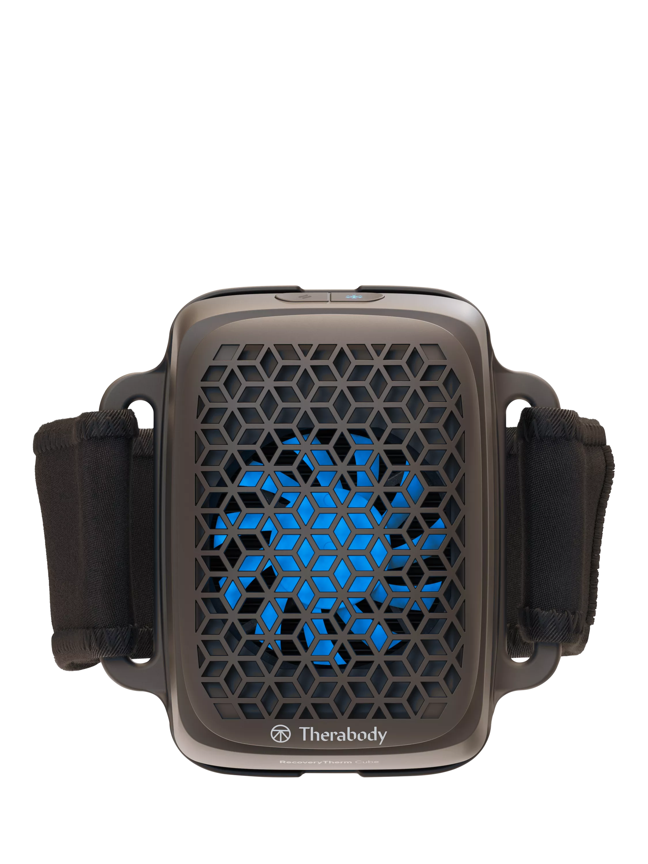 Therabody RecoveryTherm Cube portable therapy device, imported from the UK