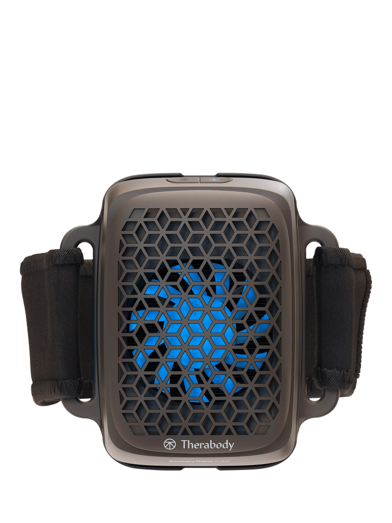 Therabody RecoveryTherm Cube portable therapy device, imported from the UK
