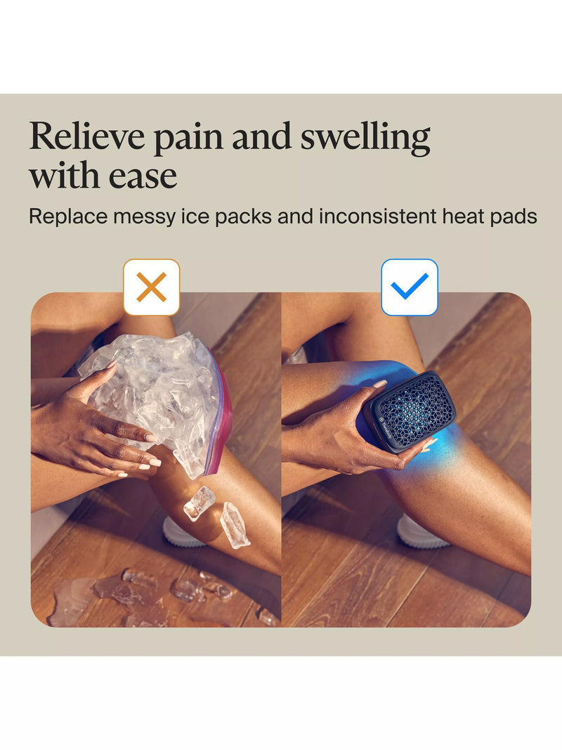 Therabody RecoveryTherm Cube portable therapy device, imported from the UK