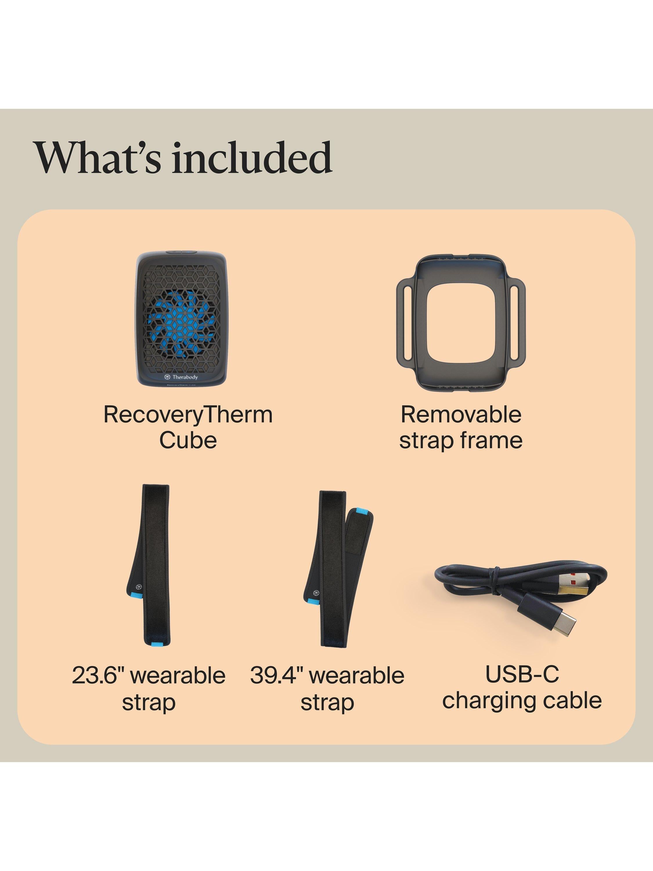 Therabody RecoveryTherm Cube portable therapy device, imported from the UK
