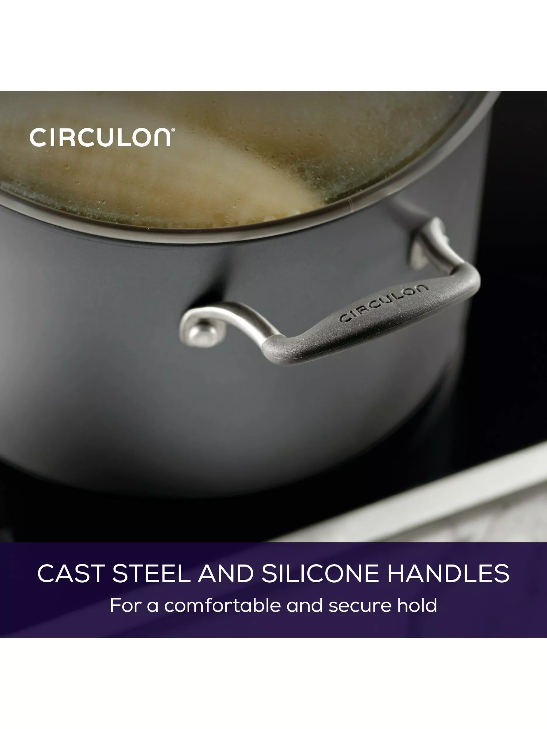 Circulon ScratchDefense non-stick stockpot and lid 24cm - British product