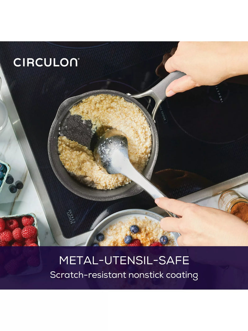Circulon ScratchDefense saucepan set 3 piece, imported from the UK