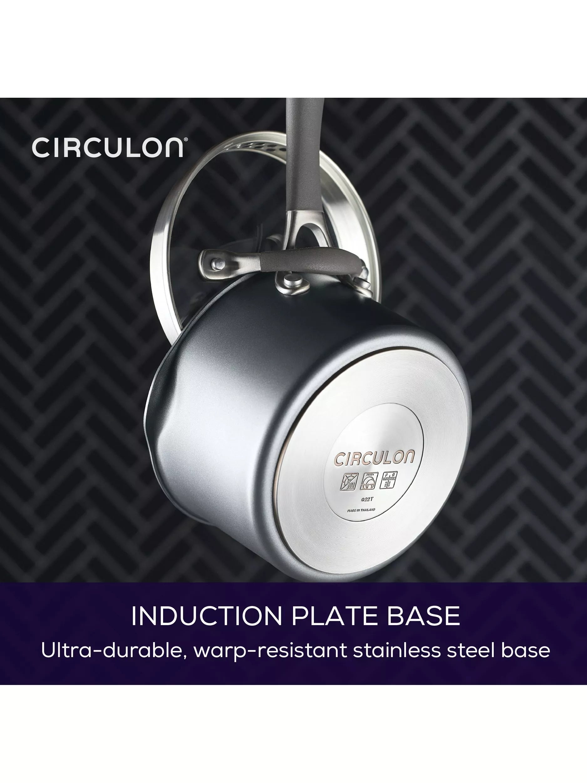 Circulon ScratchDefense saucepan set 3 piece, imported from the UK