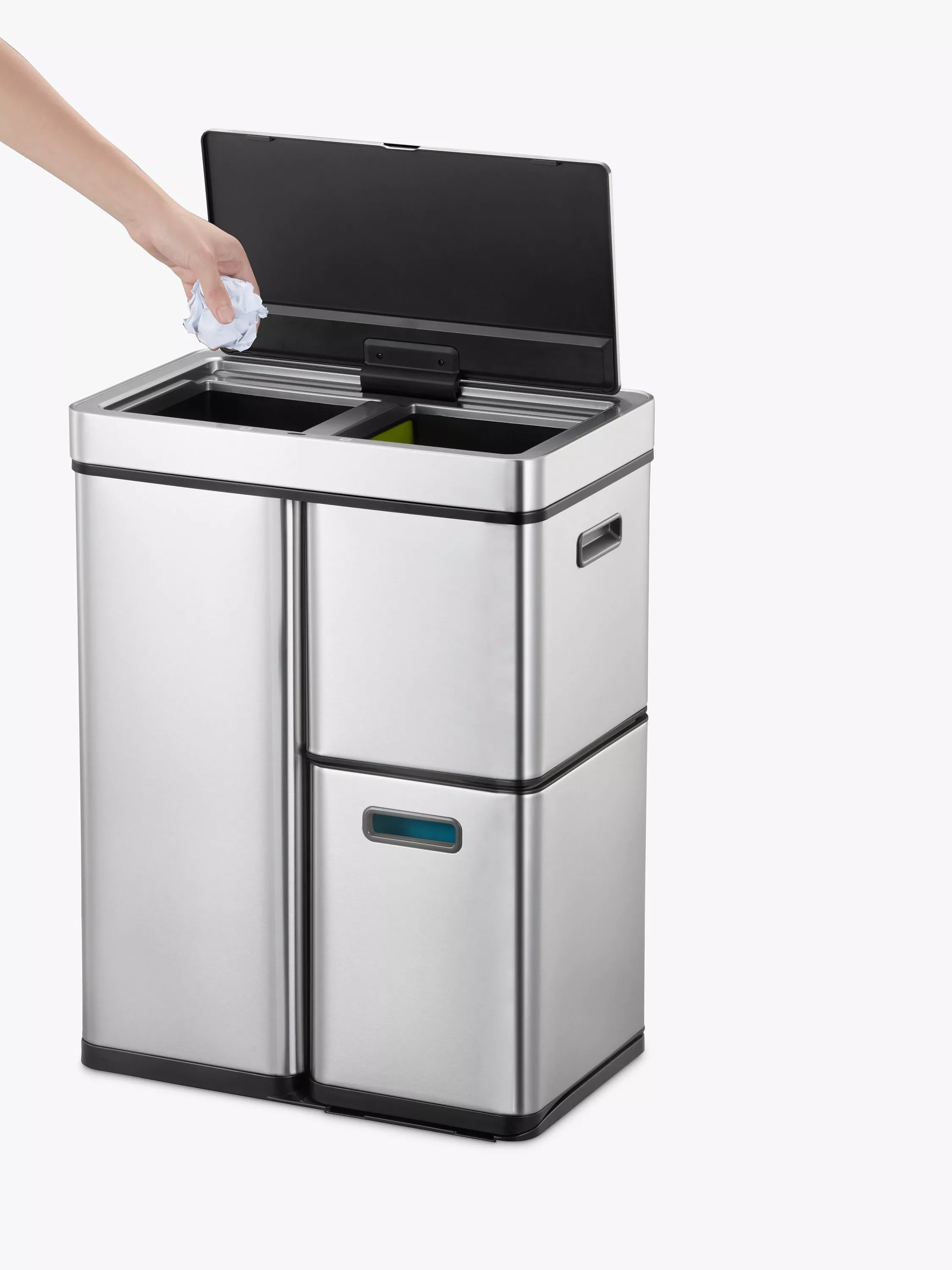 EKO stainless steel sensor bin 55L - British product