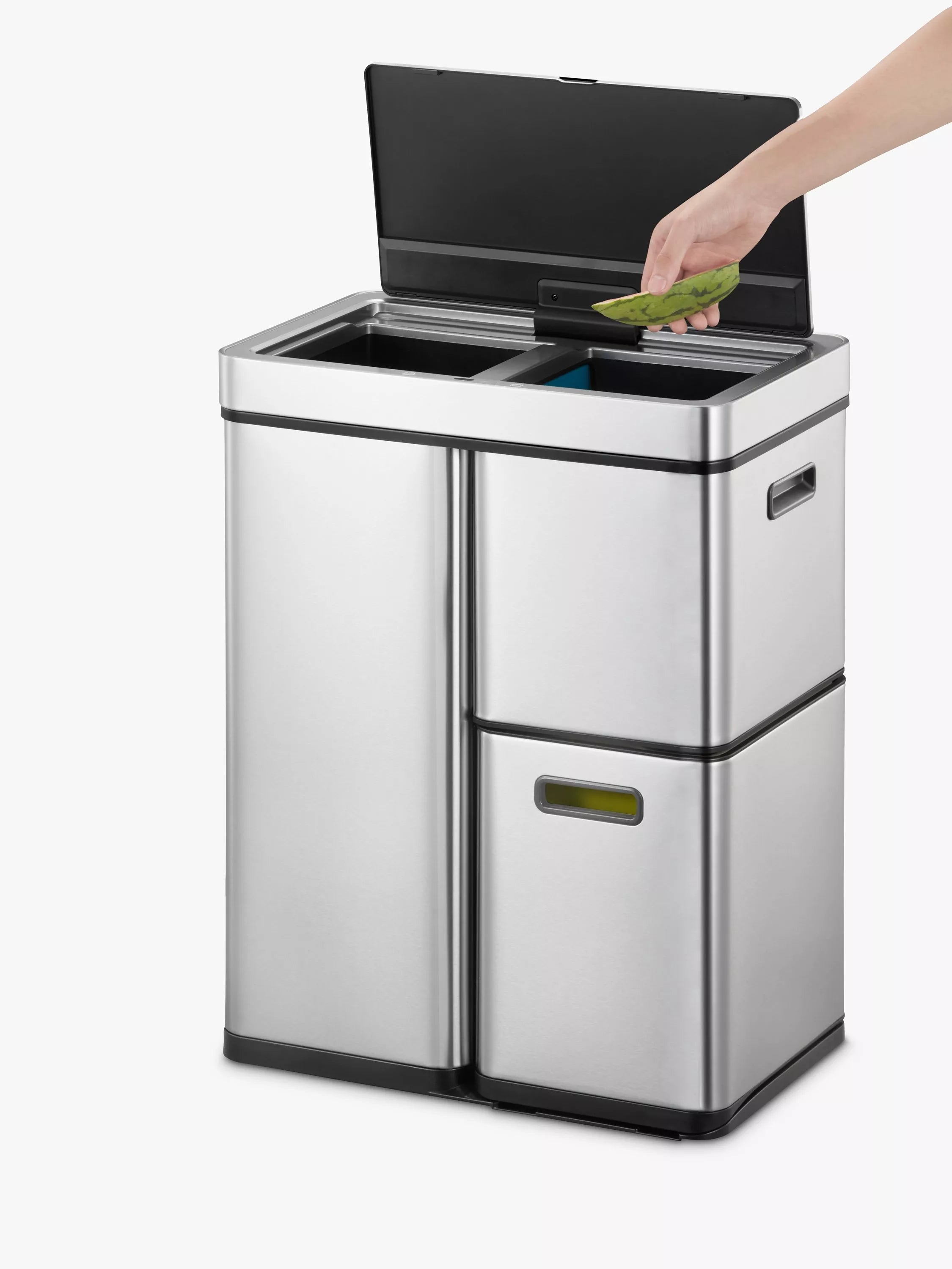 EKO stainless steel sensor bin 55L - British product