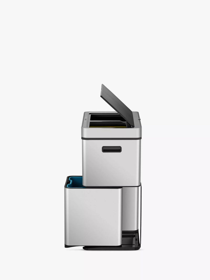 EKO stainless steel sensor bin 55L - British product