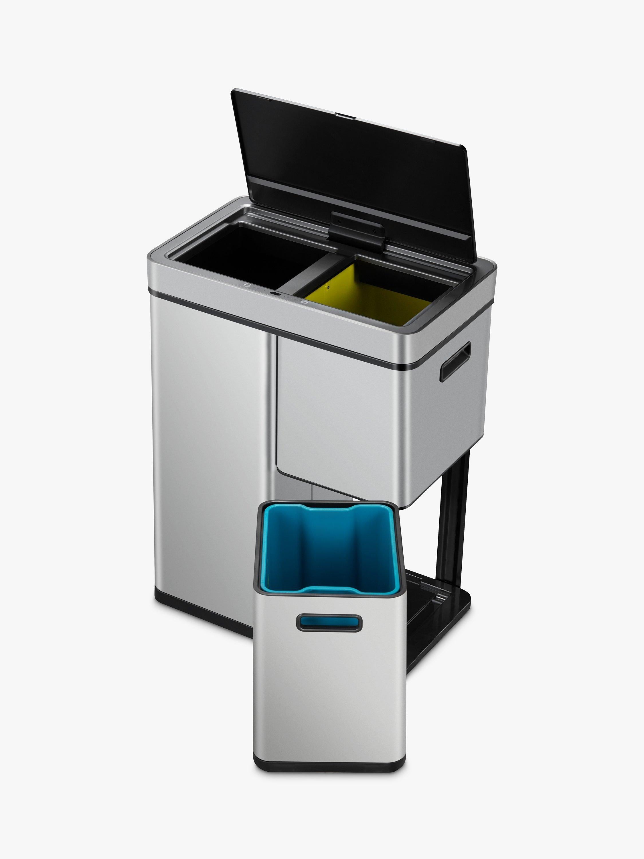 EKO stainless steel sensor bin 55L - British product