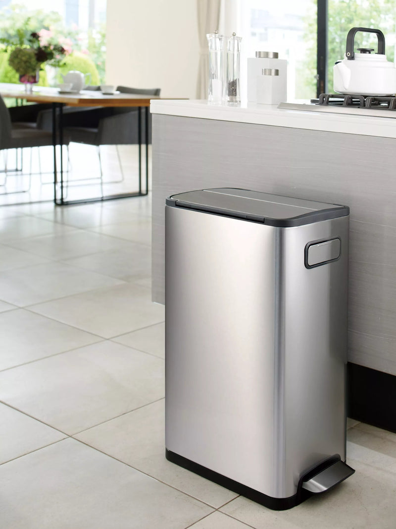EKO Ecofly stainless steel pedal bin 45L - British product