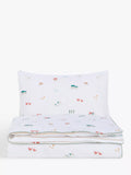 John Lewis Little Farm Toddler Reversible Pure Cotton Duvet Cover and Pillowcase Set, Multi, Cotbed (120 x 140cm)