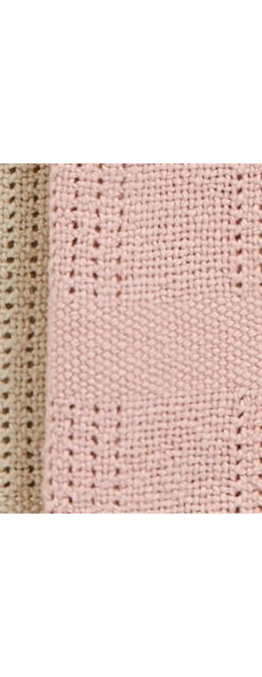John Lewis Baby Cellular Blanket, Pack of 2, 90 x 70cm - Pink/Multi