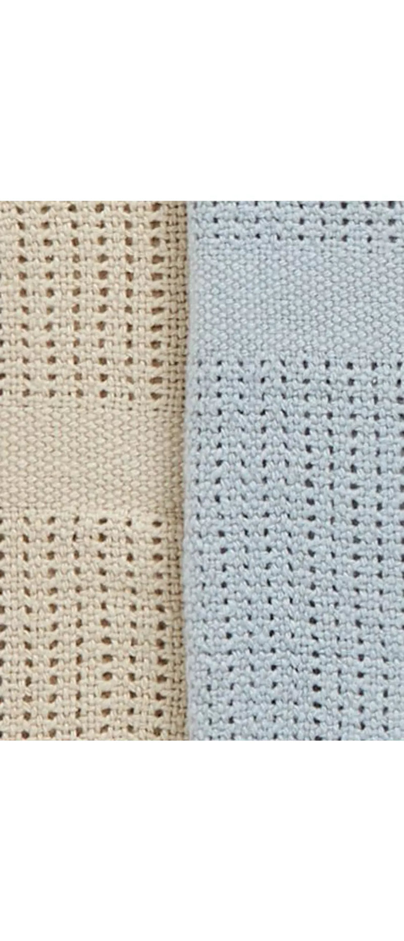 John Lewis Baby Cellular Blanket, Pack of 2, 90 x 70cm - Blue/Multi