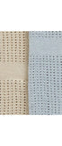 John Lewis Baby Cellular Blanket, Pack of 2, 90 x 70cm - Blue/Multi