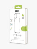 QDOS Hybrid Case for iPhone 15 clear, UK version