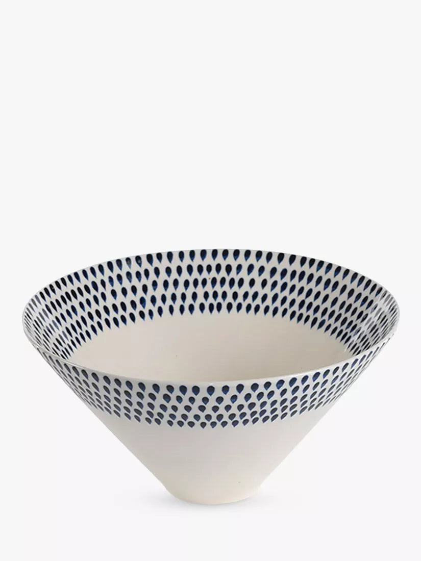 nkuku Indigo Drop serving bowl 30cm (British brand)
