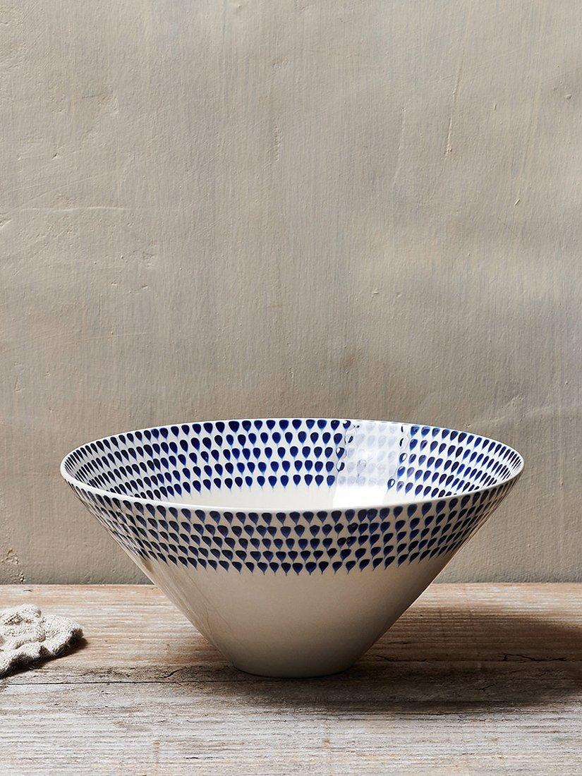 nkuku Indigo Drop serving bowl 30cm (British brand)