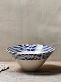nkuku Indigo Drop serving bowl 30cm (British brand)