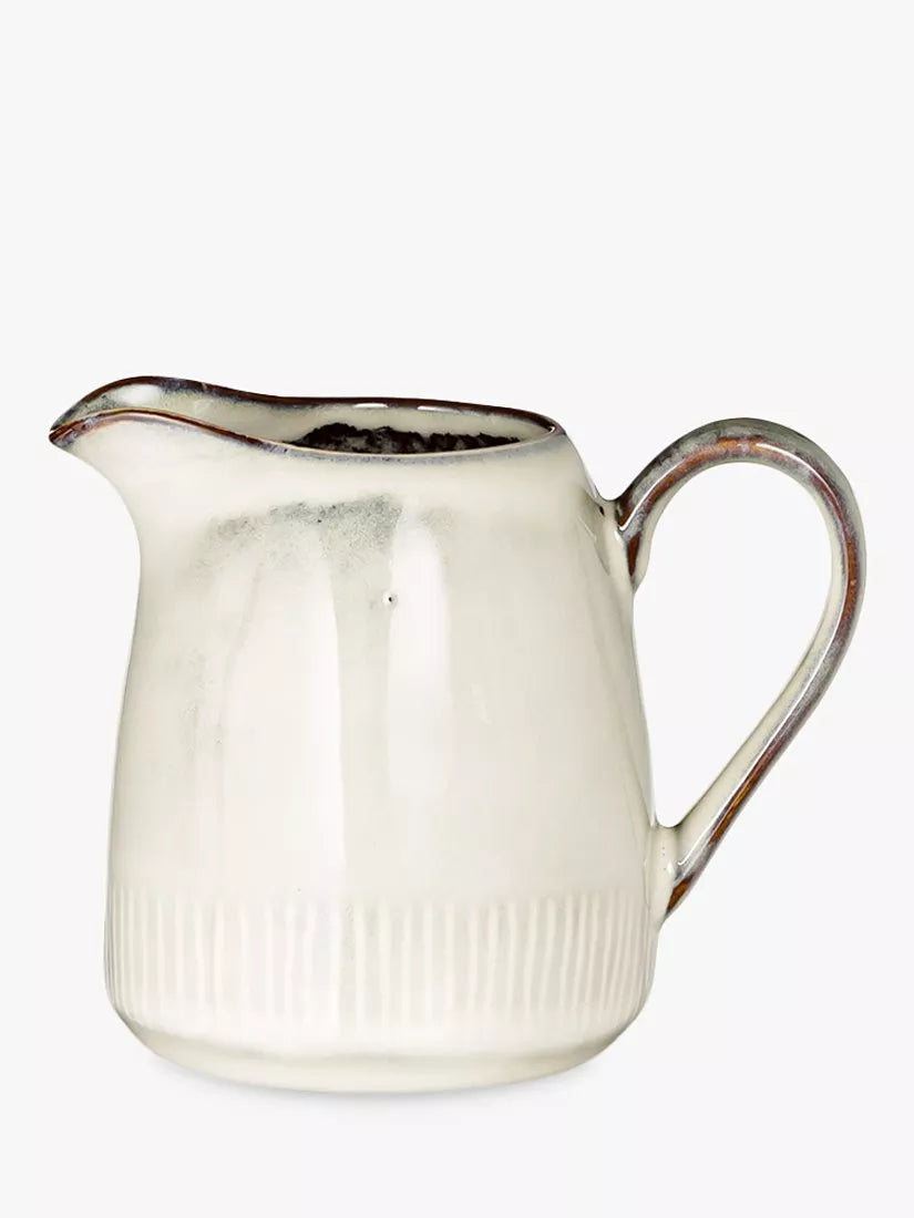 nkuku Malia stoneware milk jug cream 290ml (British brand)