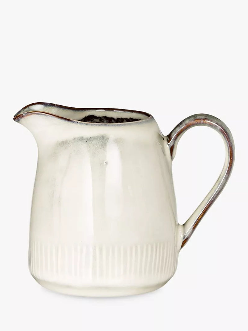 nkuku Malia stoneware milk jug cream 290ml (British brand)
