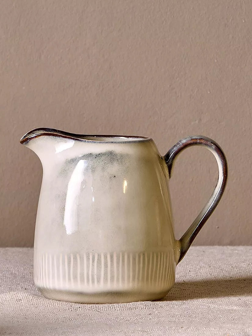 nkuku Malia stoneware milk jug cream 290ml (British brand)