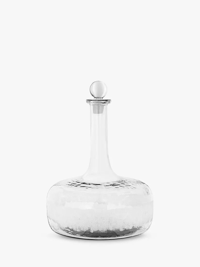 nkuku Anara etched clear glass decanter 750ml (British brand)